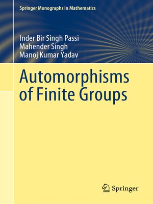 cover image of Automorphisms of Finite Groups